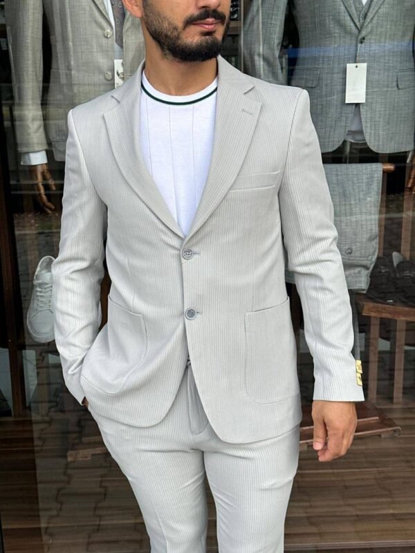 Silver suit